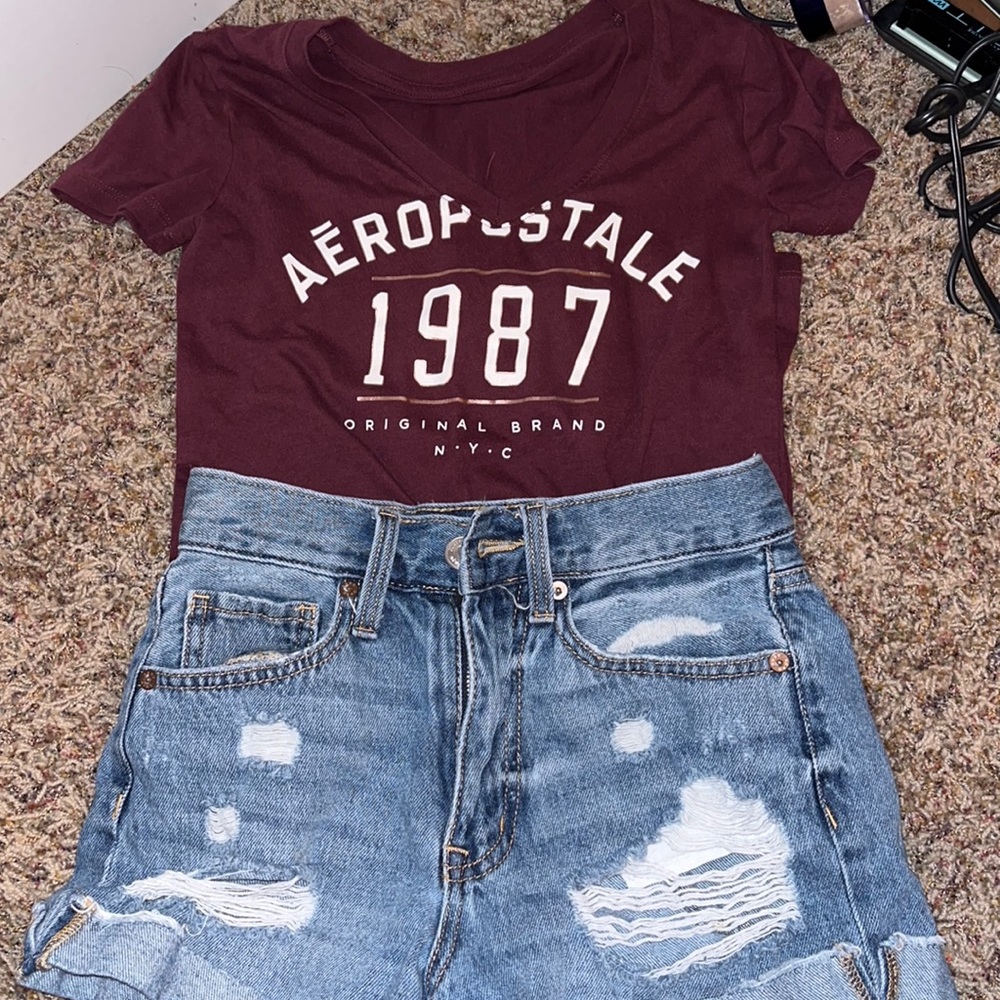 WHOLE OUTFIT!! includes jean shorts and shirt.